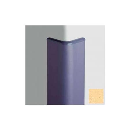 Pawling Surface Mounted Corner Guard Bullnose 90Deg, 3'' Wings, 12'H W/Caps, Saffron CG-30-12-569